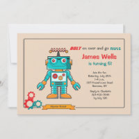 Invitación a Robot azul