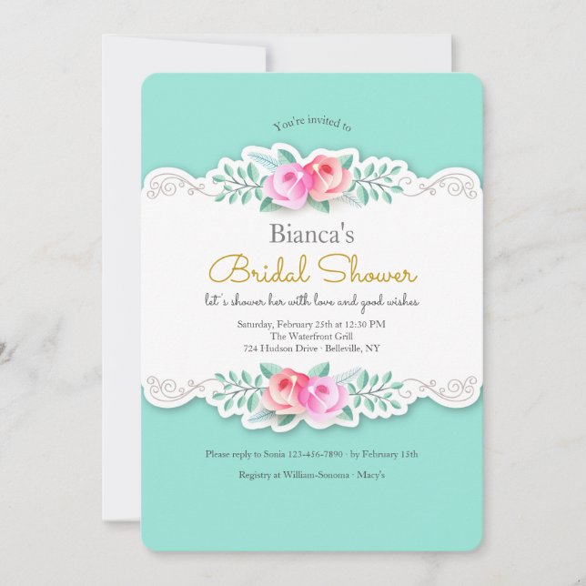 Invitación a Rosas artísticos (Anverso)