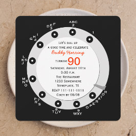 Invitación a Rotary para Fiesta de Cumpleaños Retr