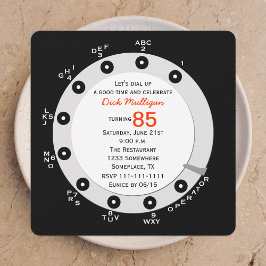 Invitación a Rotary para Fiesta de Cumpleaños Retr