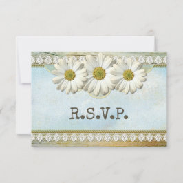 Invitación a RSVP de boda rústica floral por país
