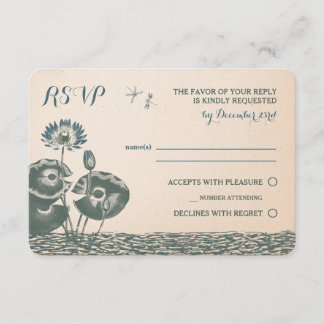 Invitación a RSVP de Lirio de Agua y Flécula de Dr