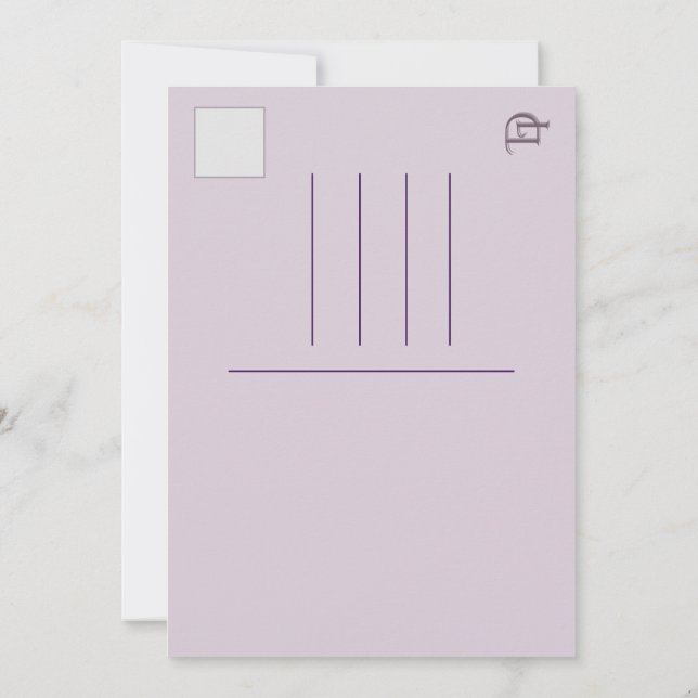 Invitación a RSVP por pedido de personalizado Iman (Reverso)