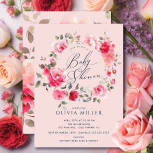 Invitación a Rubor Blossom Baby Shower
