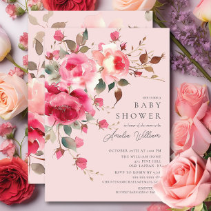 Invitación a Rubor Blossom Baby Shower
