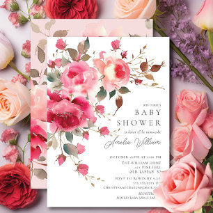 Invitación a Rubor Blossom Baby Shower