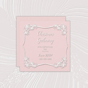 Invitación a Rubor de Sheer Poinsettia Lace