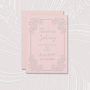 Invitación a Rubor de Sheer Poinsettia Lace