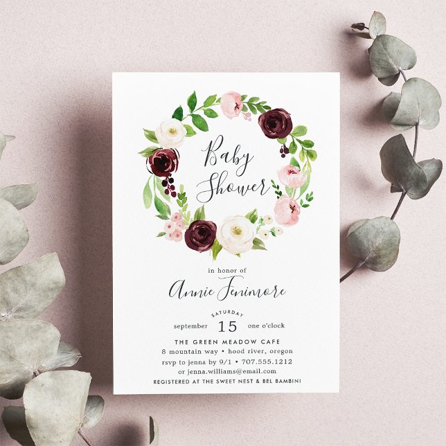 Invitación a Rubor Romance Baby Shower (Subido por el creador)
