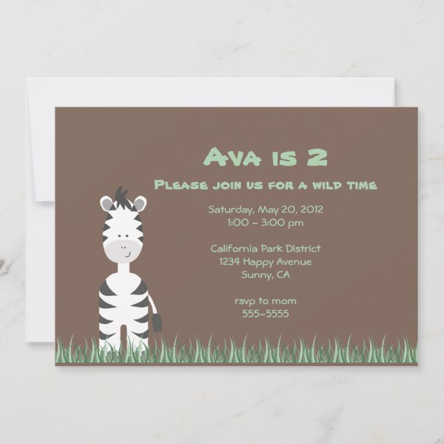 Invitación a Safari (Anverso)