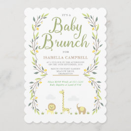 Invitación a Safari Baby Brunch