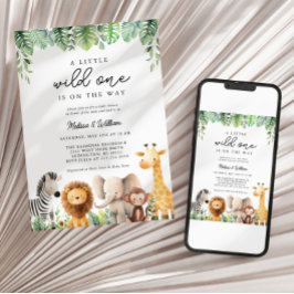 Invitación a Safari Baby Shower