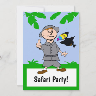 Invitación a Safari Boy y Toucan Jungle