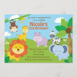 Invitación a Safari/Invitación a cumpleaños Safari