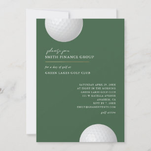Invitación a salida de golf Evento corporativo