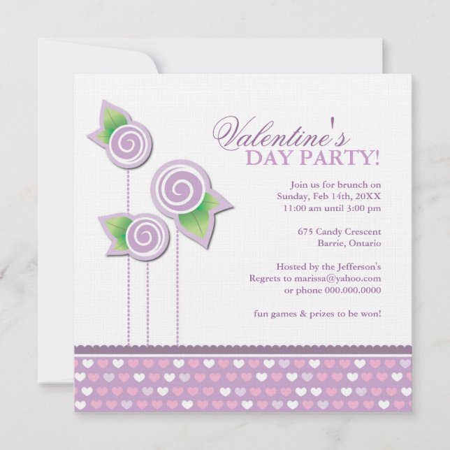 Invitación a San Valentín (Anverso)