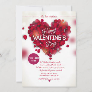 Invitación a San Valentín de Petals Rosas