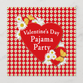 Invitación a San Valentín Fiesta Pajama
