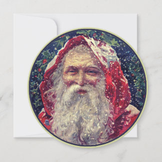 Invitación a Santa Claus vintage
