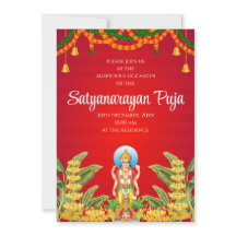 Invitación a Satyanarayan pooja