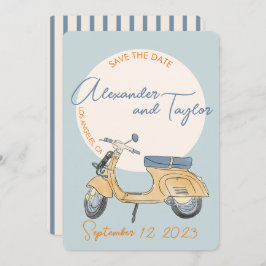 Invitación a Scooter Boda Italia