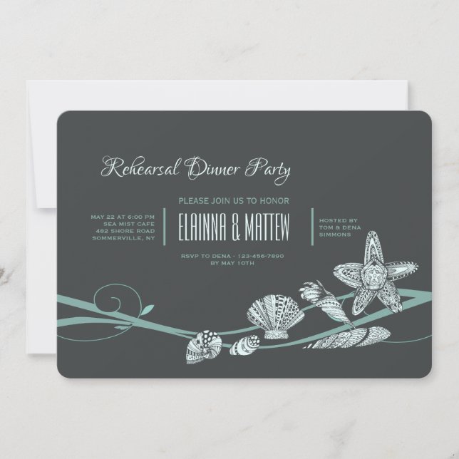 Invitación a Seashell Medley (Anverso)