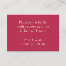 Invitación a sellar templo de diamantes de magenta