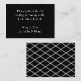 Invitación a sellar templo de diamantes negros