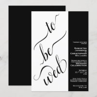 A ser Wed Mínimo 2 Panel Boda Blanco y Negro