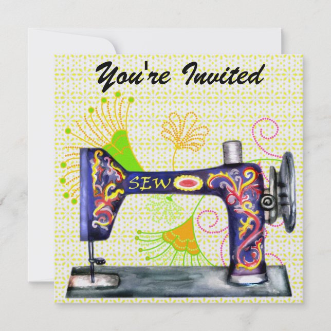 Invitación a Sew So Bonito - SRF (Anverso)