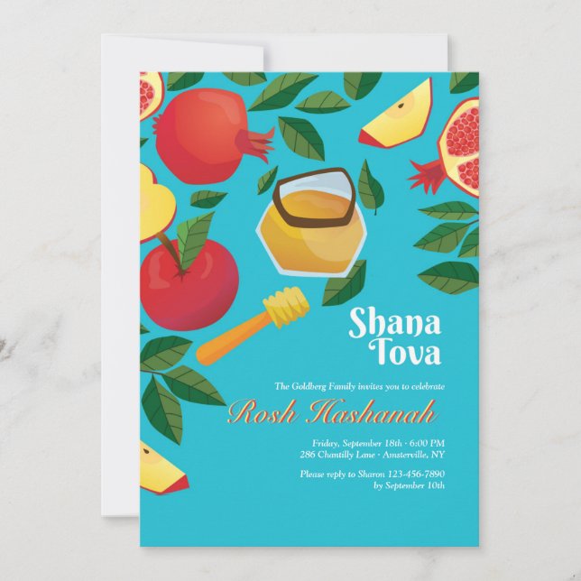 Invitación a Shana Tova (Anverso)