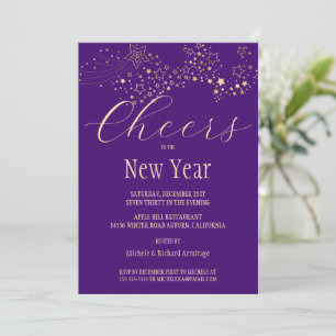 Invitación a Shooting Gold Stars New Years