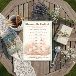 Invitación A Silly Goose Green Guess Who Game card