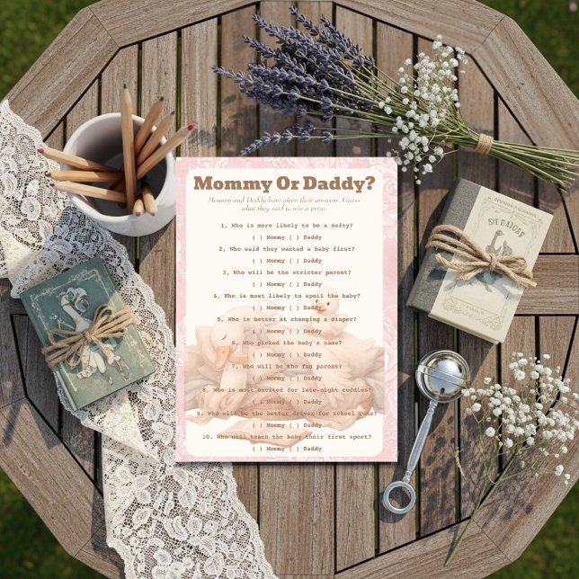 Invitación A Silly Goose Pink Guess Who Game card (A Silly Goose Pink Guess Who Game card)