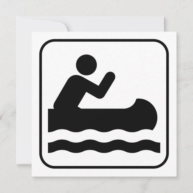 Invitación a símbolo de canotaje (Anverso)