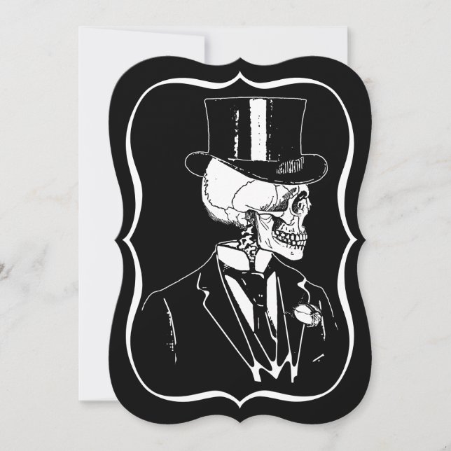 Invitación a Skull Groom (Anverso)