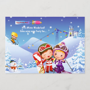 Invitación a snow Skip tots