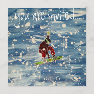 Invitación a snowboard