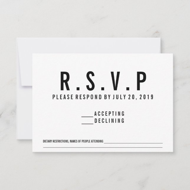 Invitación a solicitud de canción de cassette RSVP (Anverso)