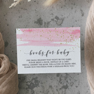 Invitación a solicitud de libro rosa de color de a