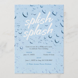 Invitación a Splish Splash