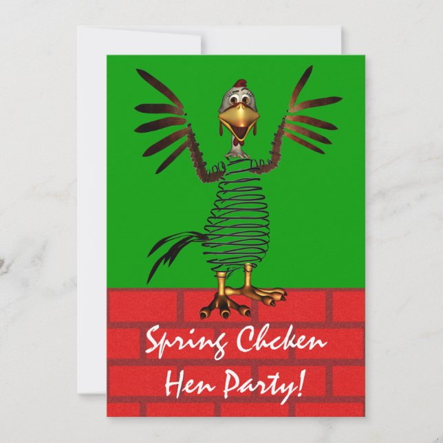invitación a Spring Chicken (Anverso)