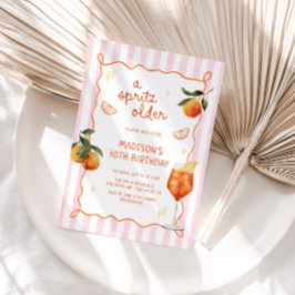 Invitación A Spritz Older Hand Drawn Birthday