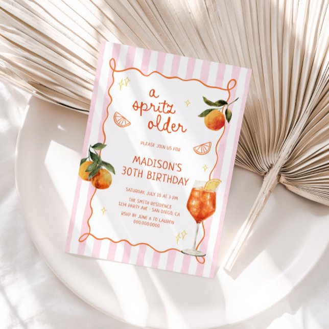 Invitación A Spritz Older Hand Drawn Birthday (Subido por el creador)