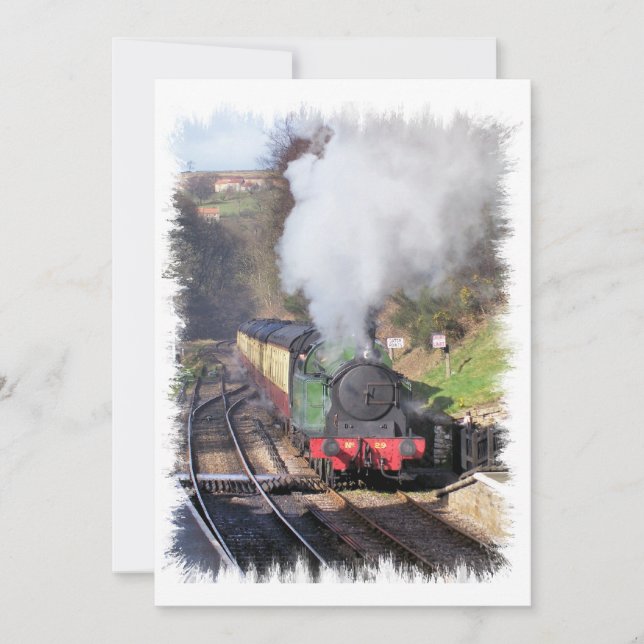 Invitación a STEAM TRAINS (Anverso)