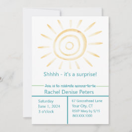 Invitación a SUN Baby Shower