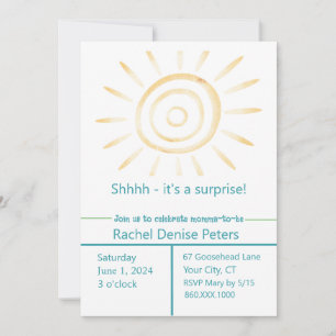 Invitación a SUN Baby Shower