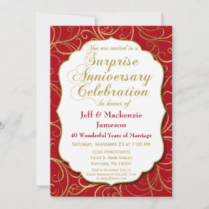 Invitación a Surprise Aniversario
