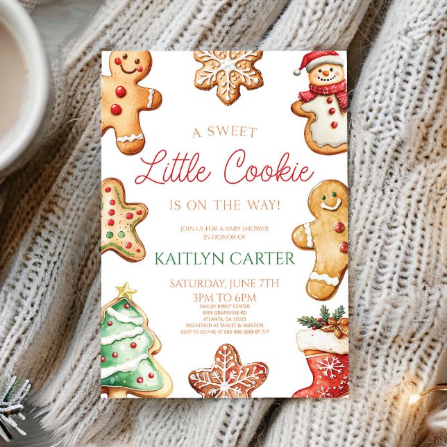 Invitación A Sweet Little Cookie Gingerbread Baby Shower (Subido por el creador)