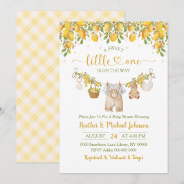 Invitación A Sweet Little One Lemon Citrus Baby Shower